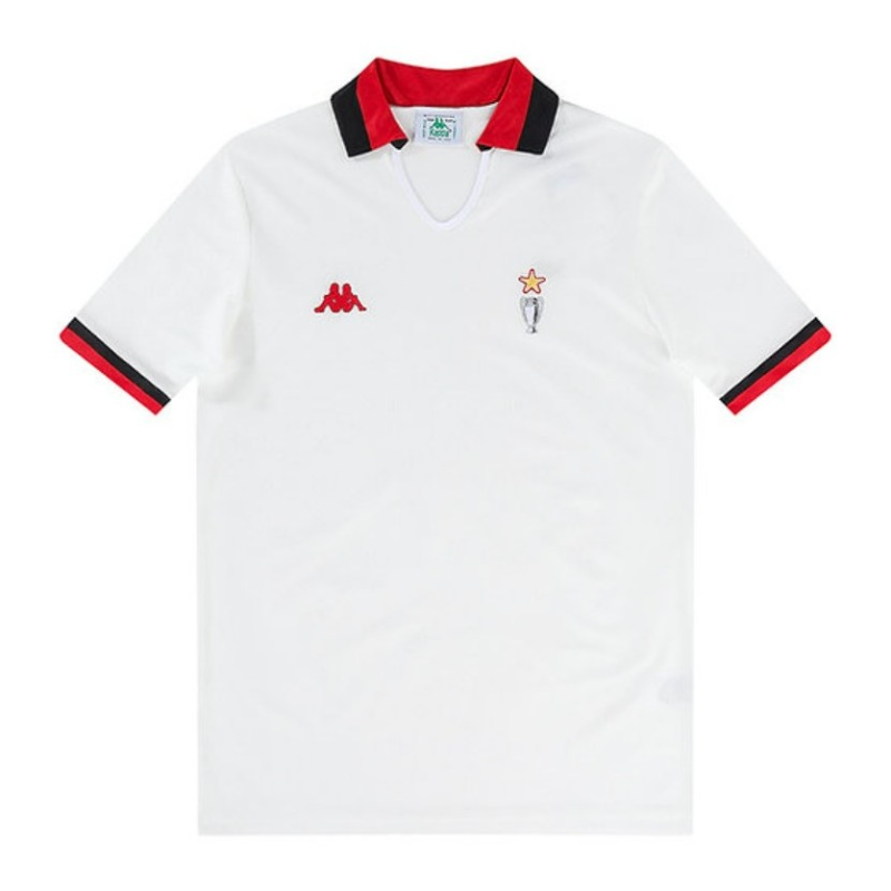 Maglia Calcio Vintage AC Milan Trasferta 1989-90 - Bianca